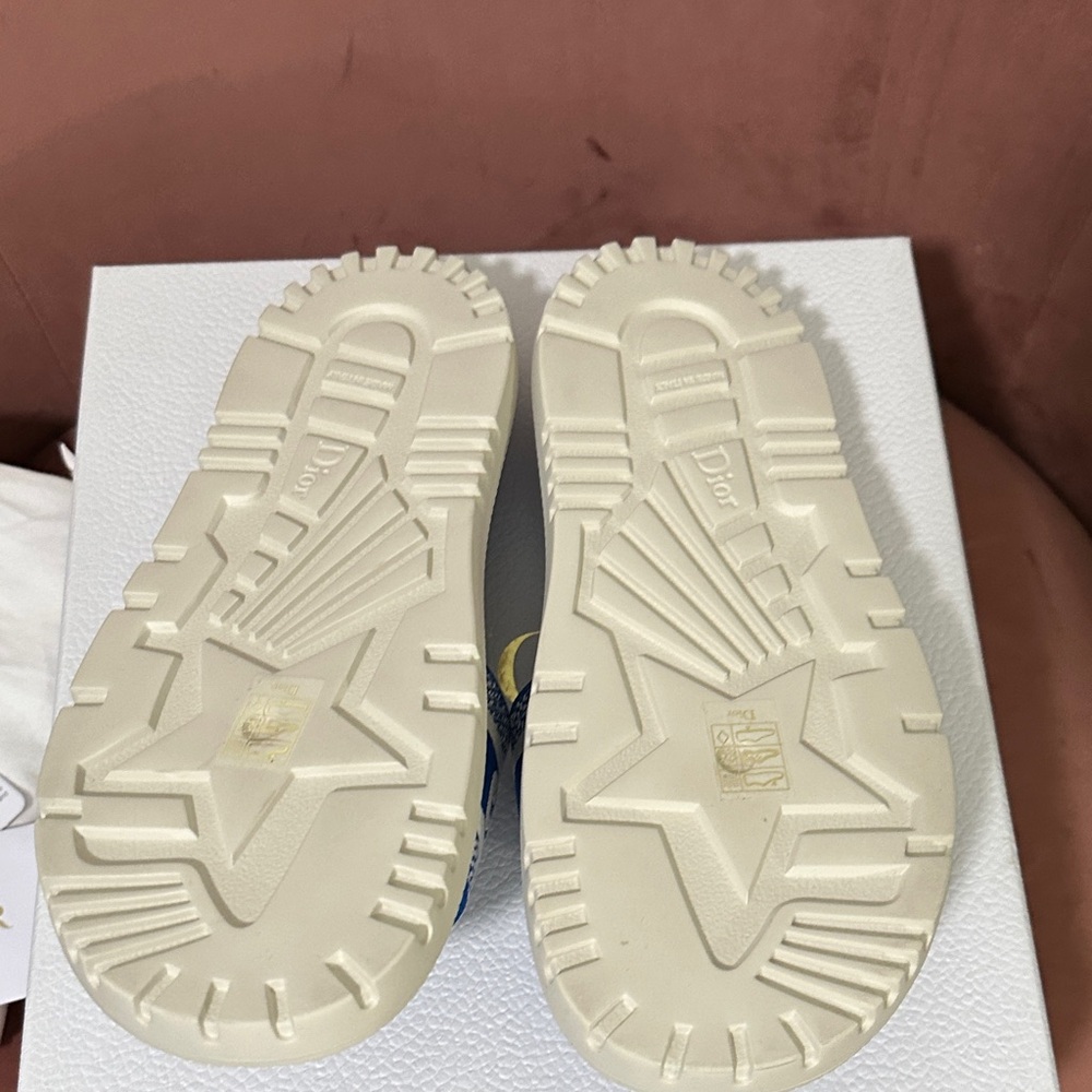 NWT Christian Dior Blue and White Slides - Picture 6 of 7